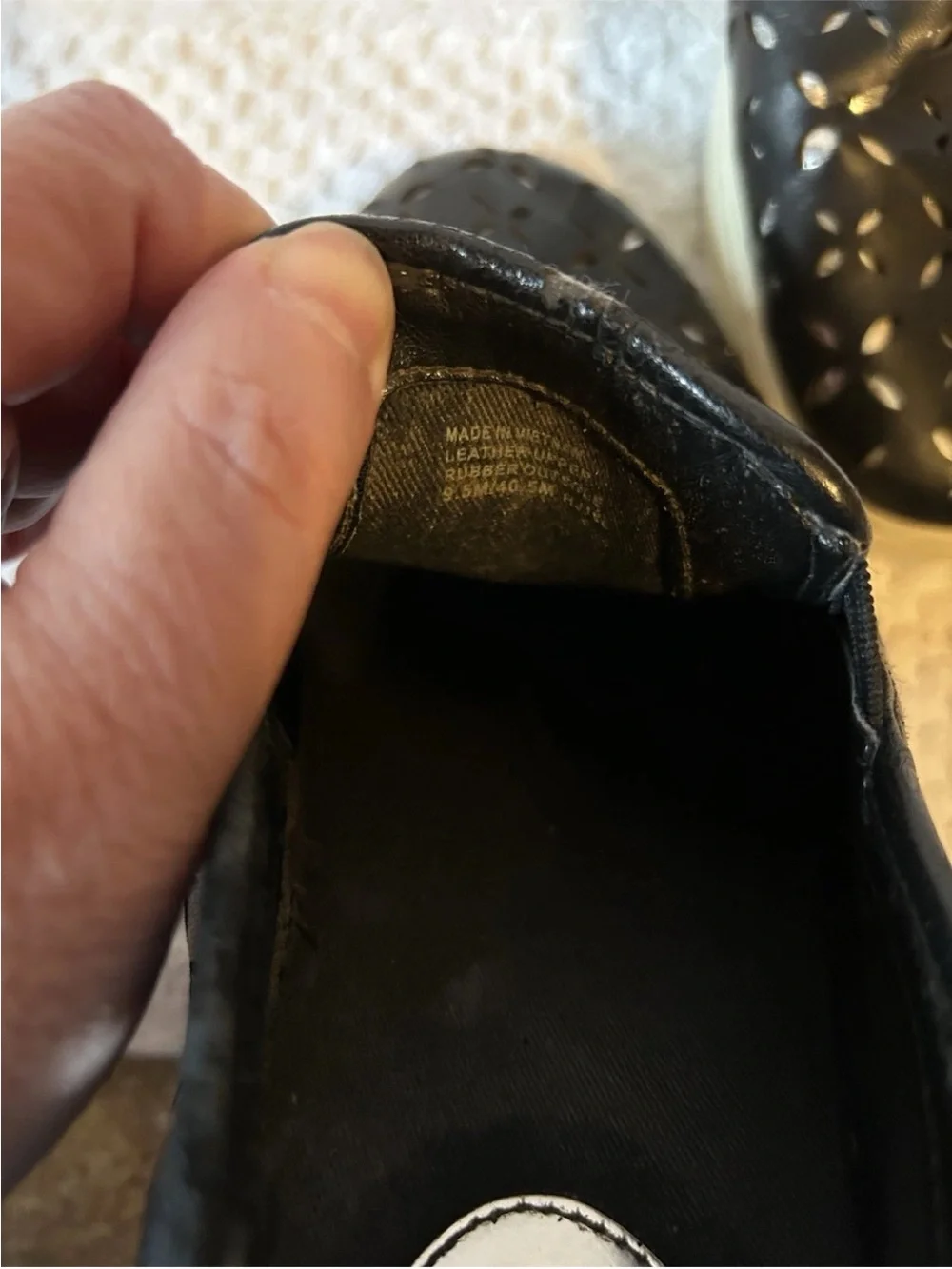 Michael Kors Black Slip-On Perforated Logo Sneakers